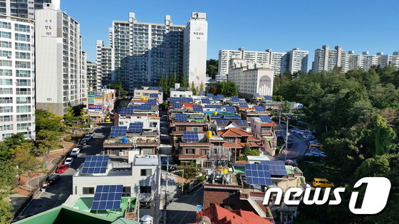 울산 남구 삼호동의 태양광 시설. © News1