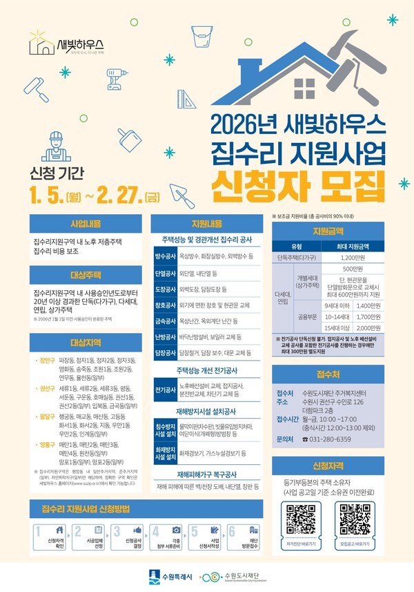 수원시, 2026년 새빛하우스 신청자 모집 - 뉴스 썸네일 이미지